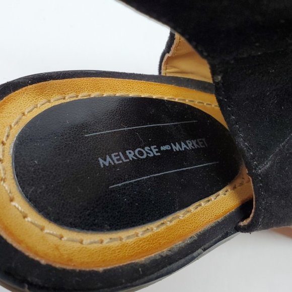 Melrose and Market Calista black lace up wedge sandal - Picture 8 of 10